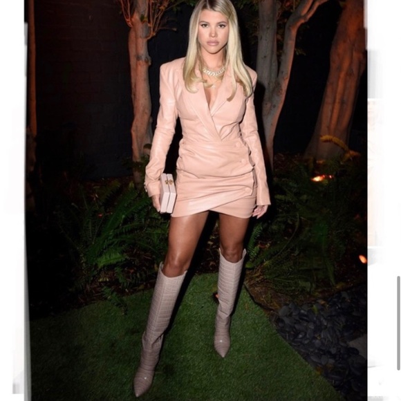 Vince Camuto Beige/Nude Croc Knee High Boots - Picture 12 of 13